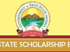 Ekiti State Government Scholarship Application Form 2023/2024 Ekiti State Government Scholarship